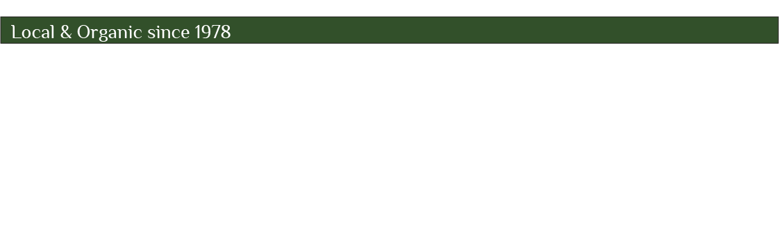 A website header with a dark green navigation bar and a white background.