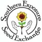 Logo of Southern Exposure Seed Exchange featuring hands and sunflower.