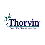 Logo of Thorvin with a leaf design and slogan.