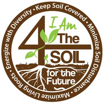 I Am 4 The Soil" circular logo.
